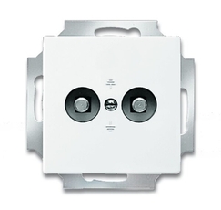 Розетка двойная для выравнивания потенциалов, серия solo/future, цвет альпийский белый | 2495-0-0086 | 2CKA002495A0086 | ABB
