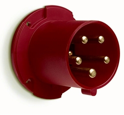 Вилка панельная с прямым фланцем 463BU6 63A, 3P+N+E, IP44, 6ч | 2CMA167234R1000 | ABB