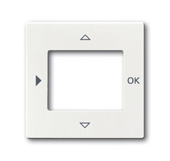 ABB Basic 55 Альп. белый Накладка для терморегулятора (мех. 1098 U, 1098 UF) | 6430-0-0352 | 2CKA006430A0352 | ABB