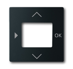 Плата центральная (накладка) для таймера 6455, 6456, серия solo/future, цвет чёрный бархат | 6430-0-0389 | 2CKA006430A0389 | ABB