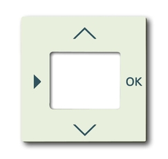 ABB Basic 55 Шале (белый) Накладка для терморегулятора (мех. 1098 U, 1098 UF) | 6430-0-0394 | 2CKA006430A0394 | ABB