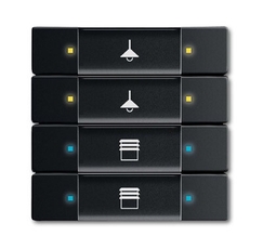 6127/02-885-500 Сенсор 4/8-кл. многофункциональный, черный бархат | 6117-0-0243 | 2CKA006117A0243 | ABB