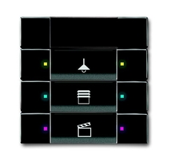 6129/01-81-500 Сенсор управления с ИК-приемником, 3/6-кл., антрацит | 6135-0-0156 | 2CKA006135A0156 | ABB