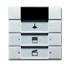 6129/01-83-500 Сенсор управления с ИК-приемником, 3/6-кл., серебристый алюминий | 6135-0-0158 | 2CKA006135A0158 | ABB