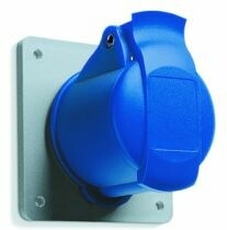 Розетка панельная с прямым унифицированным фланцем 232RU6, 32A, 2P+E, IP44, 6ч | 2CMA193242R1000 | ABB