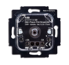 Механизм светорегулятора DALI, поворотный, со встроенным сетевым блоком питания, 75 мА | 6599-0-2988 | 2CKA006599A2988 | ABB