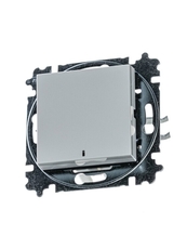 ABB Levit Серый / белый Переключатель 1-кл. с подсветкой ориентационная | 3559H-A06446 16W | 2CHH590646A6016 | ABB