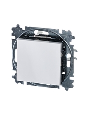 ABB Levit Белый / дымчатый чёрный Переключатель 1-кл. | 3559H-A06445 62W | 2CHH590645A6062 | ABB