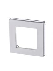 ABB Levit Белый / дымчатый чёрный Рамка 1-ая | 3901H-A05010 62W | 2CHH015010A6062 | ABB