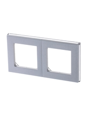 ABB Levit Серебро / дымчатый чёрный Рамка 2-ая | 3901H-A05020 70W | 2CHH015020A6070 | ABB