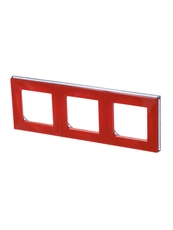 ABB Levit Оранжевый / дымчатый чёрный Рамка 3-ая | 3901H-A05030 66W | 2CHH015030A6066 | ABB