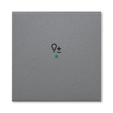 ABB Levit Сталь Клавиша 1-ая с символом светорегулятора free@home | 6220H-A01004 69 | 2CHH621004A4069 | ABB