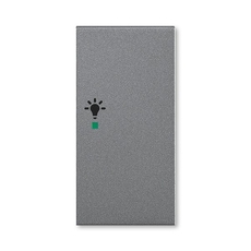 ABB Levit Сталь Клавиша 2-ая правая с символом освещения free@home | 6220H-A02201 69 | 2CHH622201A4069 | ABB