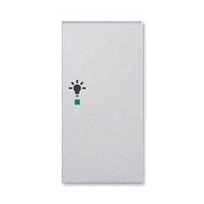 ABB Levit Серебро Клавиша 2-ая правая с символом освещения free@home | 6220H-A02201 70 | 2CHH622201A4070 | ABB