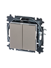 ABB Levit Кофе макиато / белый Переключатель 2-кл. | 3559H-A52445 18W | 2CHH595245A6018 | ABB