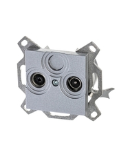 ABB Levit Серебро Розетка TV-R проходная 7дБ | 5011H-A03607 70W | 2CHH083607A6070 | ABB