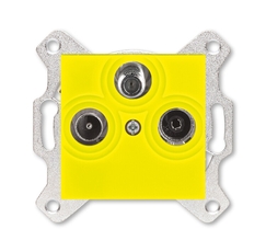 ABB Levit Жёлтый Розетка TV-R-SAT единственная | 5011H-A03303 64W | 2CHH083303A6064 | ABB