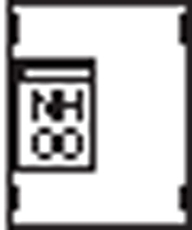 Пластрон для 1 NH00 1ряд/2 рейки | AG71 | ABB