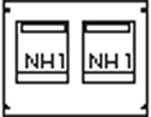 Пластрон для 2 NH1 2ряда/3 рейки | AG82 | ABB