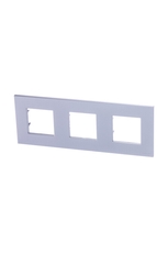 ABB Zenit Серебряный Рамка 3-я (2+2+2 мод) | N2273 PL | 2CLA227300N1301 | ABB