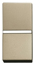 ABB Zenit Механизм 1-клавишной кнопки с нормально-закрытым контактом с клавишей без символа, 1-модульный, шампань | N2104.6 CV | 2CLA210460N1901 | AB