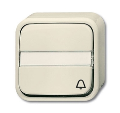 Кнопка 1-ая, 1-полюсная, (НО контакт), с N-клеммой, с символом 