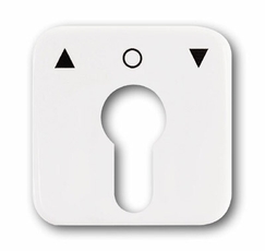 Плата центральная (накладка) с поворотной ручкой, серия Reflex SI, цвет альпийский белый | 1710-0-1415 | 2CKA001710A1415 | ABB