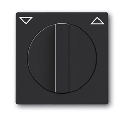 Плата центральная с поворотной ручкой, с маркировкой, для мех. выкл. жалюзи, серия solo/future, цвет антрацит | 1710-0-3623 | 2CKA001710A3623 | ABB