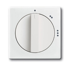 Плата центральная (накладка) с поворотной ручкой для перекл. на 3 положения, серия solo/future, davos/альп. белы | 1710-0-3651 | 2CKA001710A3651 | AB