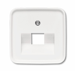 Плата центр. (накладка) для 1-постовой телекоммуникационной розетки 0213, 0216, серия Reflex SI, цвет альп. белый | 1753-0-8394 | 2CKA001753A8394 | A