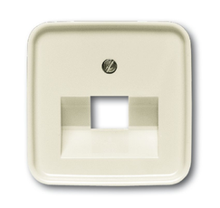 Накладкадля 1-постовой телекоммуникационной розетки 0213, 0216, серия Busch-Duro 2000 SI, цвет сл. кость | 1753-0-8949 | 2CKA001753A8949 | ABB