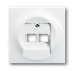 Плата центральная (накладка) для 2-постовой телекоммуникационной розетки , серия impuls, цвет альпийский белый | 1753-0-9004 | 2CKA001753A9004 | ABB