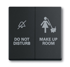 Клавиша для механизма 2-клавишного выключателя/переключателя/кнопки, серия solo/future, цвет чёрный бархат | 1751-0-3037 | 2CKA001751A3037 | ABB