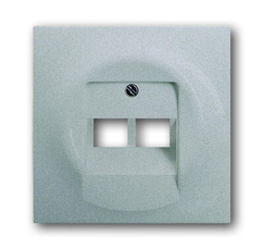 Плата центральная (накладка) для 2-постовой телекоммуникационной розетки , серия impuls, цвет серебр. металлик | 1753-0-0084 | 2CKA001753A0084 | ABB