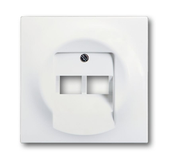 Плата центральная (накладка) для 2-постовой телекоммуникационной розетки , серия impuls, цвет белый бархат | 1753-0-0192 | 2CKA001753A0192 | ABB