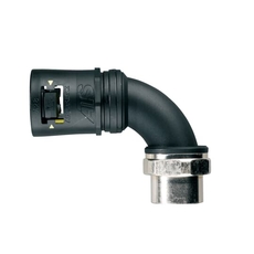 Фитинг AT16/M16/CSF90J/BLY, 90°, РА66/никел.латунь/эласт., черный/желтый, резьба M16, d16, 10 шт. в пачке | 7TCA296170R0123 | ABB