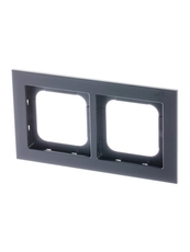 Рамка 2-постовая, Axcent, металл, матовый черный | 2CKA001754A4709 | ABB