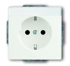 Розетка SCHUKO 16А 250В поле для надписи, Future/Axcent/Carat/Династия, белый бархат | 2CKA002011A3881 | ABB