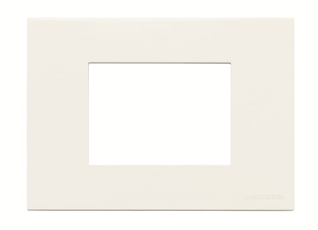 Рамка итальянского стандарта 3M, 3-модульная, базовая, серия Zenit, цвет альпийский белый | 2CLA247310N1101 | ABB