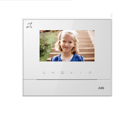 Абонентское устройство с 4,3, с индукционной петлей, белый глянцевый | 2TMA070020W0058 | ABB