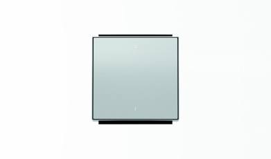 Клавиша для 1-клавишных выключателей/переключателей/кнопок с символом I/O, серия SKY, цвет серебристый алюминий|2CLA850120A1301| ABB