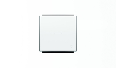 Клавиша для 1-клавишных выключателей/переключателей/кнопок с символом СВЕТ и линзой подсветки, серия SKY, цвет альпийский белый|2CLA850440A1101| ABB