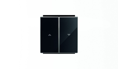 Клавиша для механизма выключателя жалюзи 8144 и 8144.1, серия SKY, цвет стекло чёрное|2CLA854400A2501| ABB