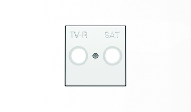 Накладка для TV-R-SAT розетки, серия SKY, цвет альпийский белый|2CLA855010A1101| ABB