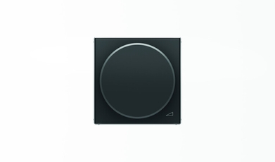 Накладка с поворотной ручкой для механизма поворотного светорегулятора, серия SKY, цвет чёрный барх.|2CLA856020A1501| ABB