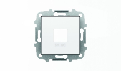 Накладка для механизмов зарядного устройства USB, арт.8185, серия SKY, цвет альпийский белый|2CLA858500A1101| ABB