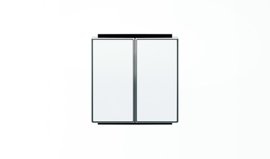 Клавиша для 2-клавишных выключателей/переключателей/кнопок, серия SKY, цвет альпийский белый|2CLA851100A1101| ABB