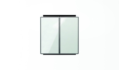 Клавиша для 2-клавишных выключателей/переключателей/кнопок, серия SKY, цвет стекло белое|2CLA851100A2101| ABB