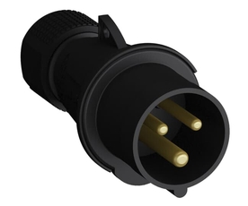 Вилка кабельная Easy&Safe 232EP6B,32А,2P+E,IP44,6ч,черн|2CMA103581R1000| ABB