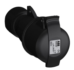 Розетка кабельная Easy&Safe 332EC6B,32А,3P+E,IP44,6ч,черн|2CMA103586R1000| ABB